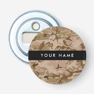Desert Camouflage Pebbles, Your name, Personalise Bottle Opener