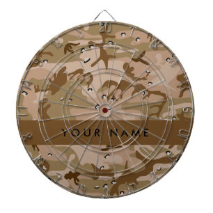Desert Camouflage Pebbles, Your name, Personalise Dartboard