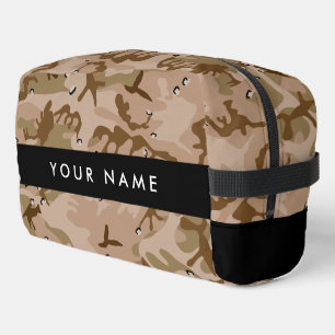 Desert Camouflage Pebbles, Your name, Personalise Dopp Kit