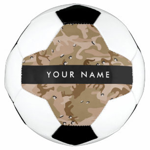 Desert Camouflage Pebbles, Your name, Personalise Football