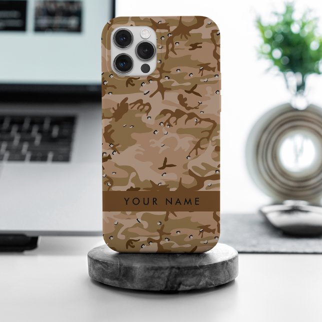 Desert Camouflage Pebbles, Your name, Personalise iPhone Case (Creator Uploaded)