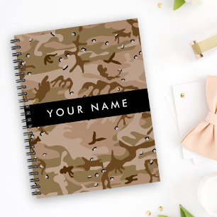 Desert Camouflage Pebbles, Your name, Personalise Planner