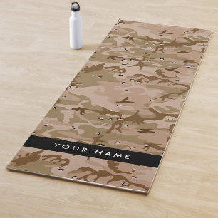 Desert Camouflage Pebbles, Your name, Personalise Yoga Mat