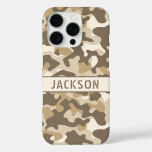 Desert Camouflage Personalised iPhone 16 Pro Case