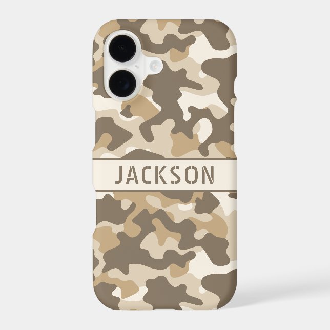 Desert Camouflage Personalized Case-Mate iPho (Back)