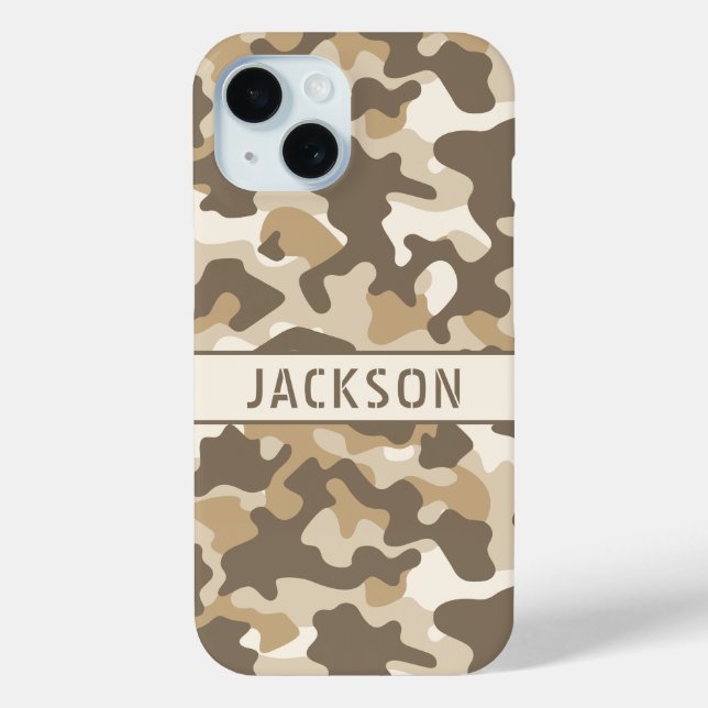 Desert Camouflage Personalized Case-Mate iPhone Case (Back)