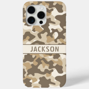 Desert Camouflage Personalized iPhone 15 Pro Max Case