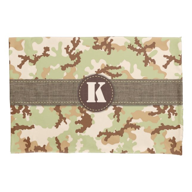Desert camouflage pillowcase (Front)