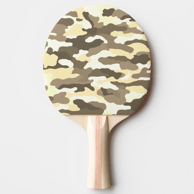 Desert Camouflage Ping Pong Paddle (Front)