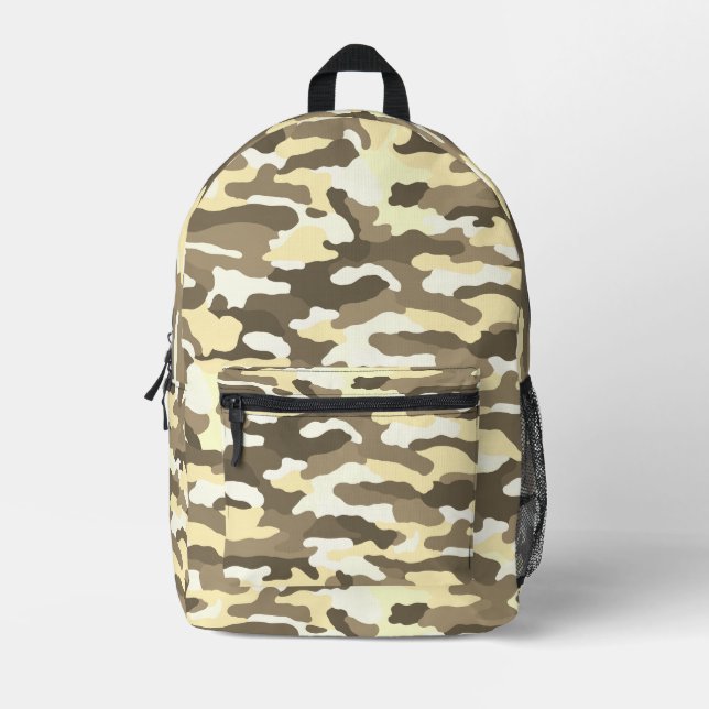 Desert Camouflage Printed Backpack (Front)