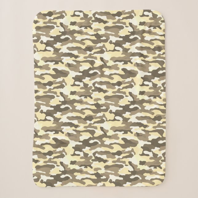 Desert Camouflage Sherpa Blanket (Front)