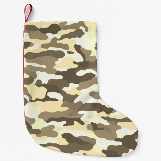 Desert Camouflage Small Christmas Stocking (Front)