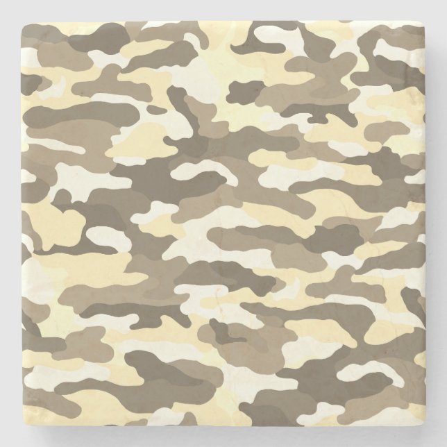 Desert Camouflage Stone Coaster (Front)
