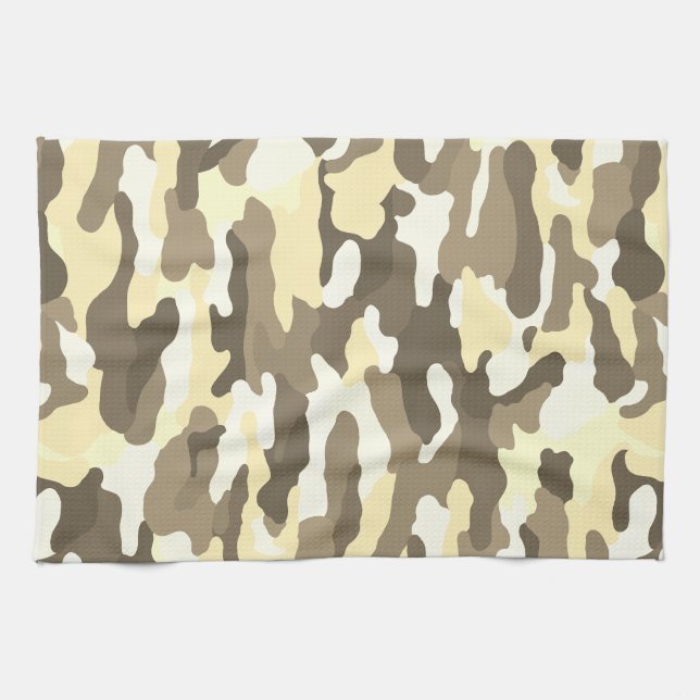 Desert Camouflage Tea Towel (Horizontal)