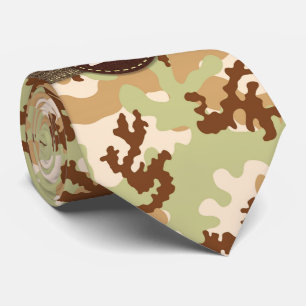 Desert camouflage tie