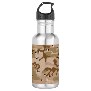 Desert Camouflage With Pebbles, Military, Army 532 Ml Water Bottle