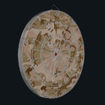 Desert Camouflage With Pebbles, Military, Army Dartboard<br><div class="desc">gant,  stylish and sophisticated desert camouflage pattern in brown and green colour. This pattern is also known as chocolate-chip camouflage and cookie dough camouflage. Modern and trendy gift,  perfect for the military lover in your life.</div>
