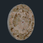 Desert Camouflage With Pebbles, Military, Army Dartboard<br><div class="desc">gant,  stylish and sophisticated desert camouflage pattern in brown and green colour. This pattern is also known as chocolate-chip camouflage and cookie dough camouflage. Modern and trendy gift,  perfect for the military lover in your life.</div>