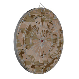 Desert Camouflage With Pebbles, Military, Army Dartboard