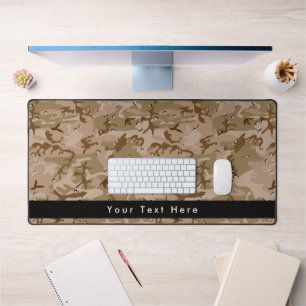 Desert Camouflage With Pebbles, Military, Army Desk Mat