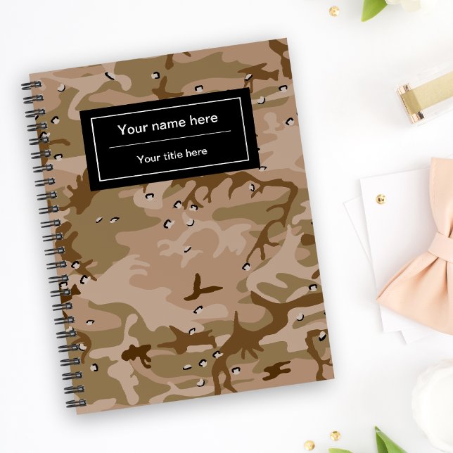 Desert Camouflage With Pebbles, Military, Army Notebook (Creator Uploaded)