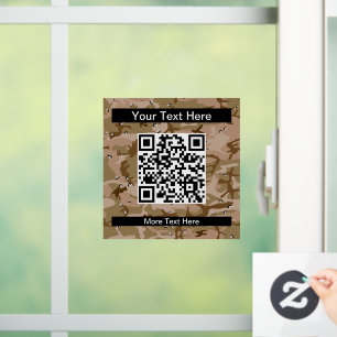 Desert Camouflage With Pebbles, Military, Army Window Cling