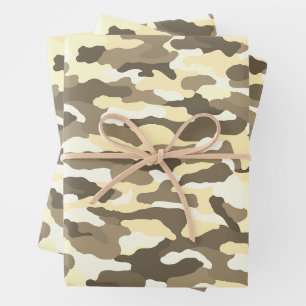 Desert Camouflage Wrapping Paper Sheet