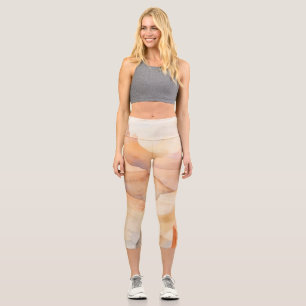 Desert Canyon Watercolor Capri Leggings