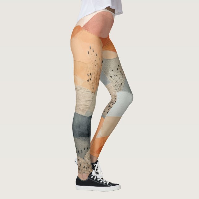 Desert Canyon Watercolor Leggings (Right)