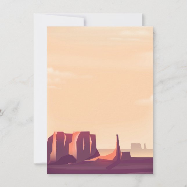 Desert Canyons Invitation (Back)