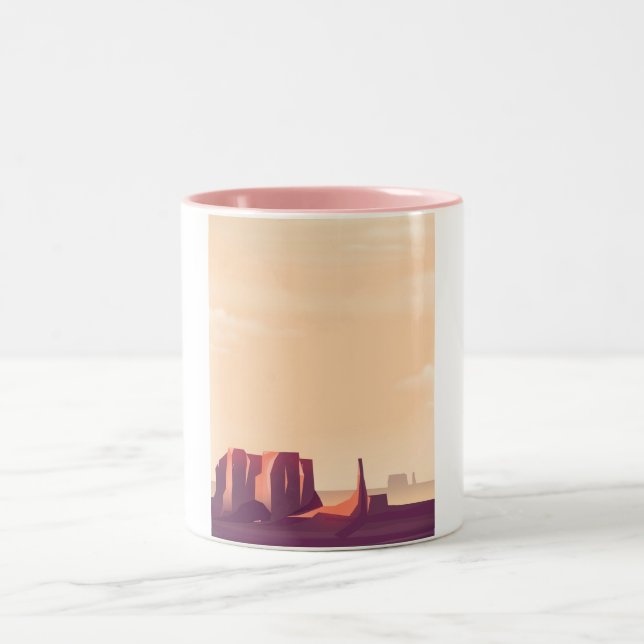Desert Canyons Two-Tone Coffee Mug (Center)