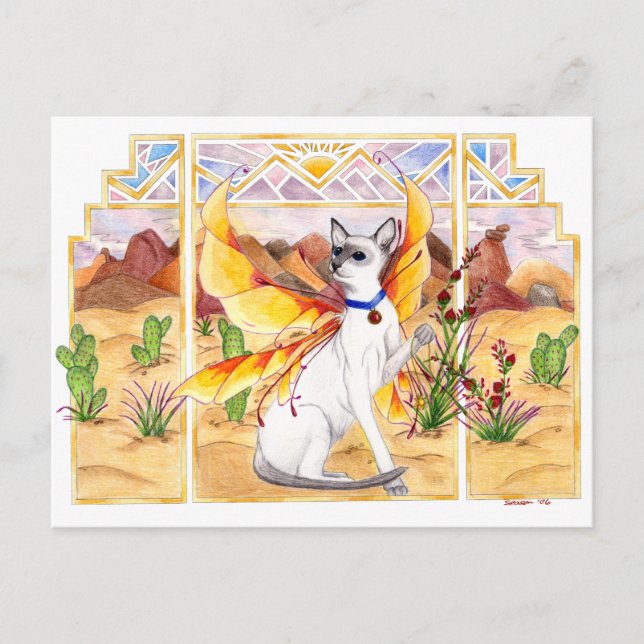 Desert Cat Postcard (Front)