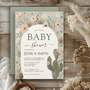 Desert Chic Baby Shower Invitation