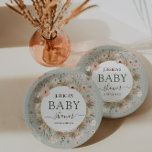 Desert Chic Baby Shower Paper Plate<br><div class="desc">Desert Chic Baby Shower - Let us take the prickles out of your baby shower planning with this “sand-tastic” desert chic paper plate design. Bring on the desert boho vibes. Featuring dry florals and cacti accentuated with very tasteful soft green and pink tones. So hold on to your camels because...</div>