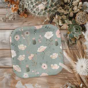 Desert Chic Paper Plate