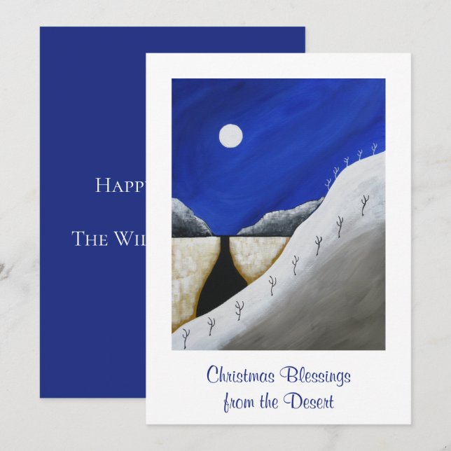 Desert Christmas Holiday Card (Front/Back)