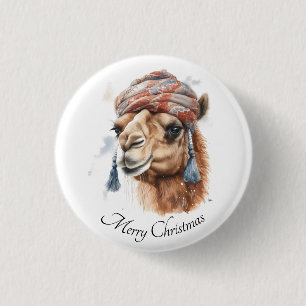 Desert Christmas Joy, custom 3 Cm Round Badge