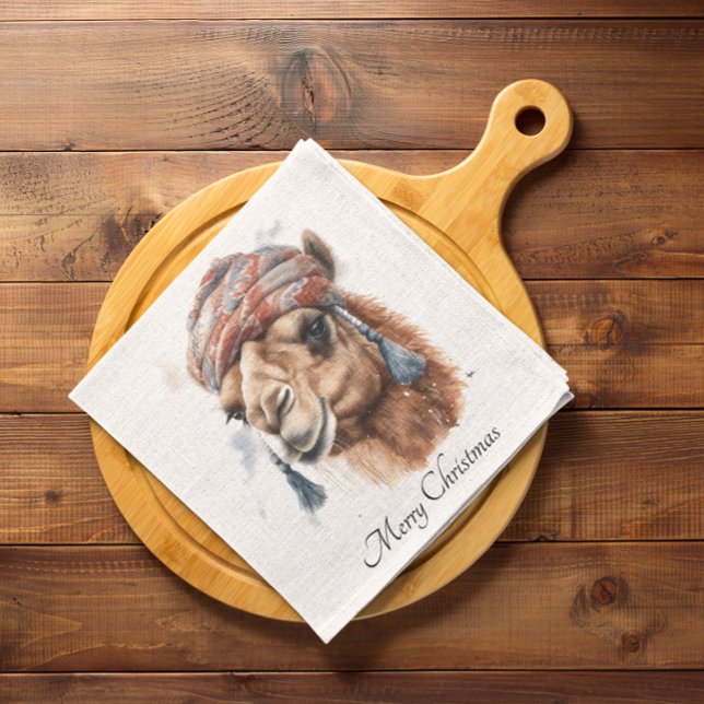 Desert Christmas Joy, custom Napkin (Creator Uploaded)