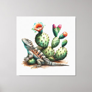 Desert chuckwalla canvas print