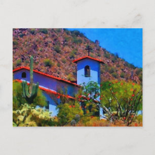 desert church postcard