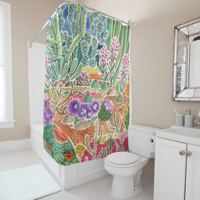 Desert Colors Shower Curtain (In Situ)