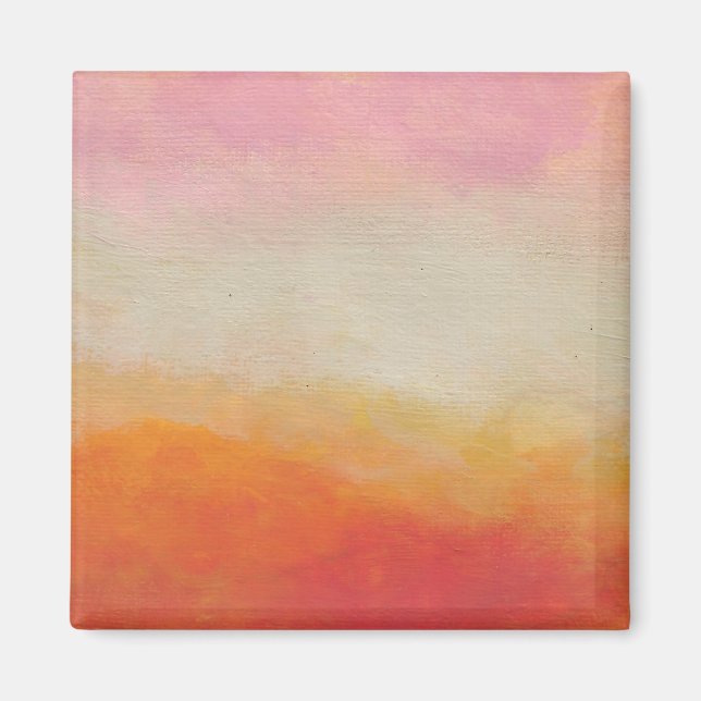Desert Colours Abstract Landscape Painting Magnet (Front)