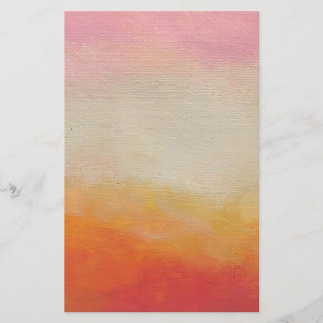 Desert Colours Abstract Landscape Painting Stationery (Front)