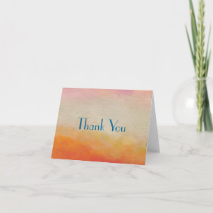 Desert Colours Abstract Landscape Thank You Card