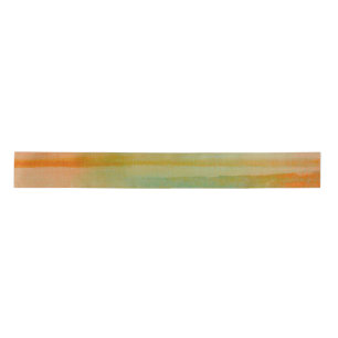 Desert Colours Southwest Sunset Aqua Orange Satin Ribbon