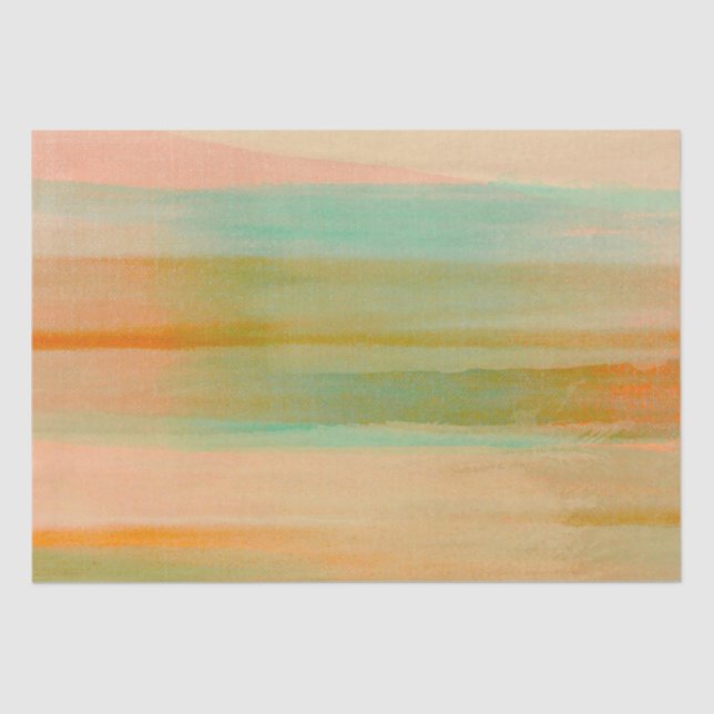 Desert Colours Southwest Sunset Aqua Orange      Tissue Paper (Front)