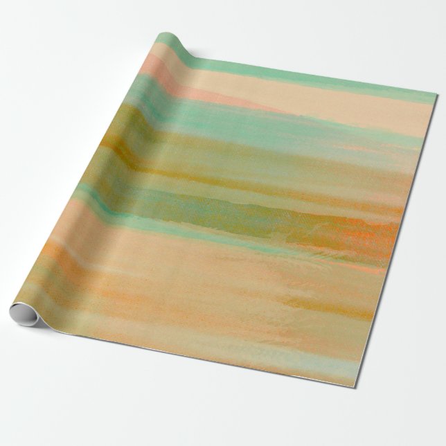 Desert Colours Southwest Sunset Aqua Orange     Wr Wrapping Paper (Unrolled)