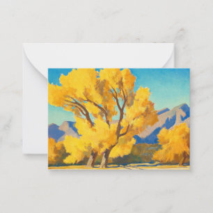Desert Cottonwoods, Arizona by Maynard Dixon Card