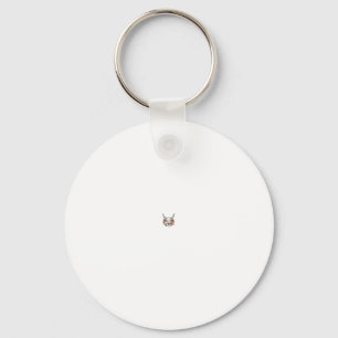 Desert Cow Skull Vintage Southwest Cactus Art Key Ring