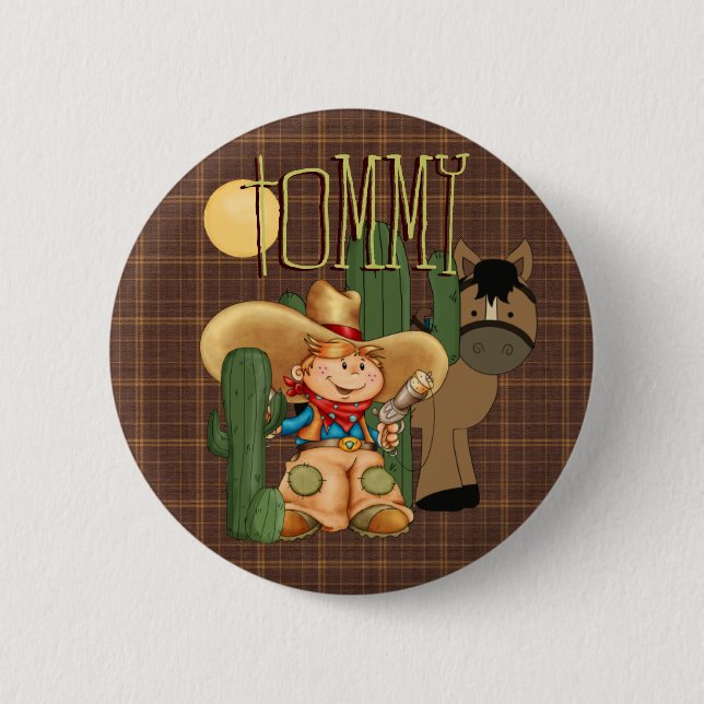Desert Cowboy 6 Cm Round Badge (Front)